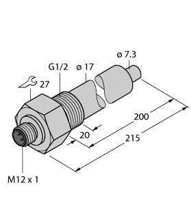 TURCK - Strömungsüberwachung, Eintauchsensor ohne integrierte Auswer