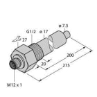 TURCK - Strömungsüberwachung, Eintauchsensor ohne integrierte Auswer