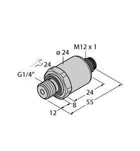 TURCK - Drucktransmitter, mit Spannungsausgang (3-Leiter)