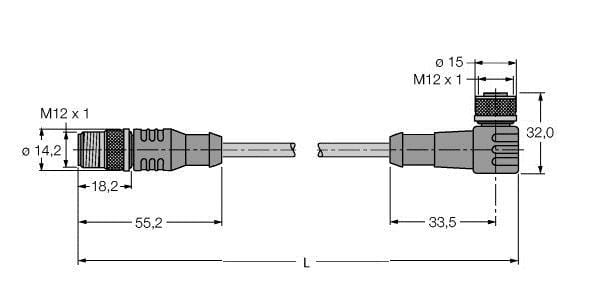 TURCK - Busleitung für CAN (DeviceNet™, CANopen), PUR-Kabelmantel, T