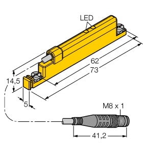 TURCK - Linearwegsensor, zur analogen Pneumatik-Zylinder-Abfrage, pe