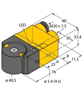 TURCK - Induktiver Winkelsensor, mit Analogausgang, Premium-Line, KE