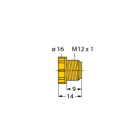 TURCK - Zubehör für Aktuator-/Sensorleitungen, M12x1 Verschlussstopf