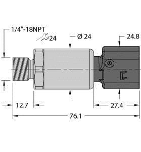 TURCK - Drucktransmitter, mit Stromausgang (2-Leiter)