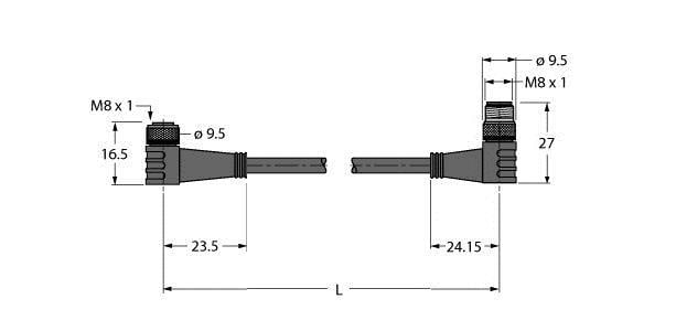 TURCK - Hochtemperaturfeste Aktuator- und Sensorleitung, Verbindungs