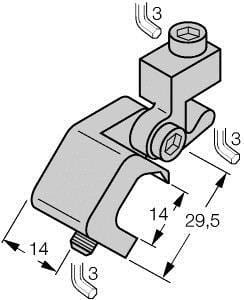 TURCK - Zubehör, Klemmstück, für Zugankerzylinder