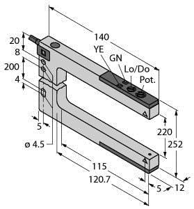 TURCK - Opto-Sensor, Gabellichtschranke