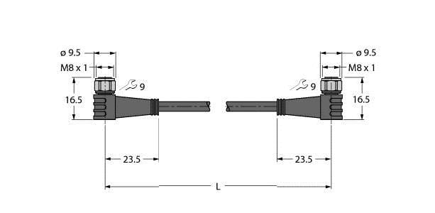 TURCK - Aktuator- und Sensorleitung / PP-EPDM, Verbindungsleitung