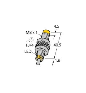 TURCK - Induktiver Sensor, mit erhöhtem Schaltabstand, Standard