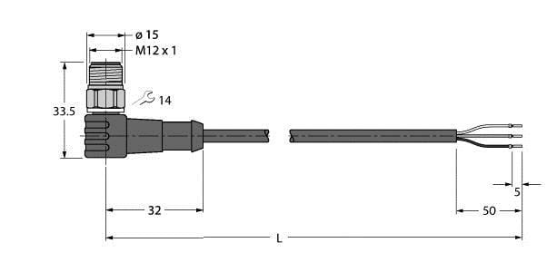 TURCK - Aktuator- und Sensorleitung / PP-EPDM, Anschlussleitung
