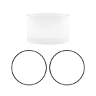 ESYLUX - Transparenter Diffusor für ALVA BL Pollerleuchten Ø 170 mm und 2 Dichtungsringe