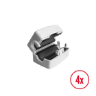 ESYLUX - 4x Ferritkern (Klappferrit) für die Abschirmung von RJ45-Kabeln am SMARTDRIVER-2