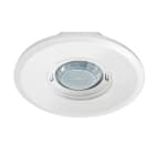 ESYLUX - Deckeneinbau-Präsenzmelder, Reichweite Ø 10 m, KNX secure, fernbedienbar. Bis zu 4 Lichtkanäle. Bis zu 3 separate Schaltkanäle. 2 Logikmodul