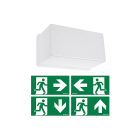 ESYLUX - Ersatzdiffusor für Serie SLB mit LiFePO4 Akku, inklusive Piktogramm-Satz. Farbe: weiß
