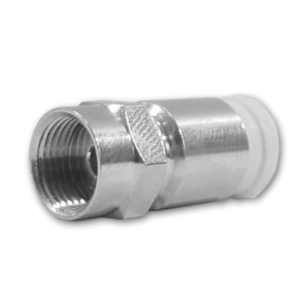 TELEVES - F -Kompressionsstecker für Koaxkabel (SK0729) gelb
