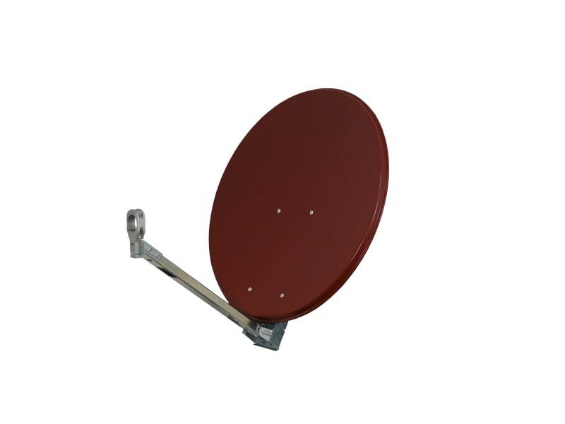 TELEVES - SAT-Spiegel-ALU 67x71cm ziegelrot ''Eco Line'