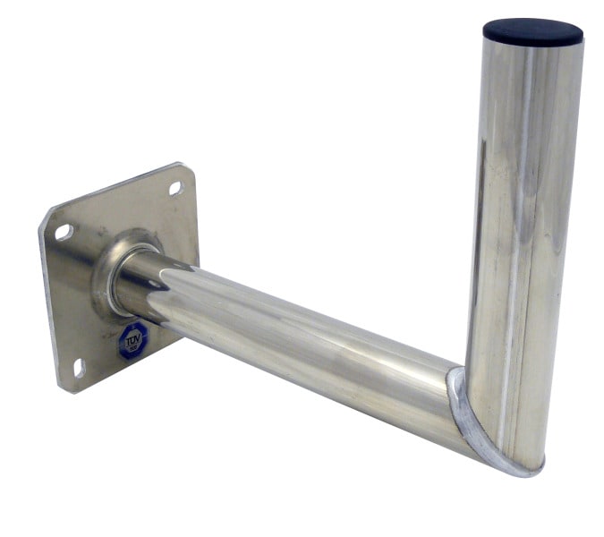TELEVES - Winkelwandhalter ALU Rohr D= 50mm L= 35cm