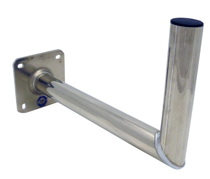 TELEVES - Winkelwandhalter ALU Rohr D= 50mm L= 45cm