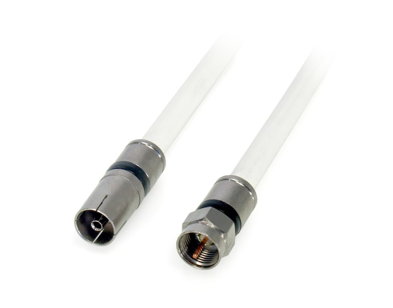 TELEVES - Anschlußkabel 5.0m F-Stecker/IEC-Kupplg 120dB HQ