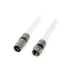 TELEVES - Anschlußkabel 5.0m F-Stecker/IEC-Kupplg 120dB HQ