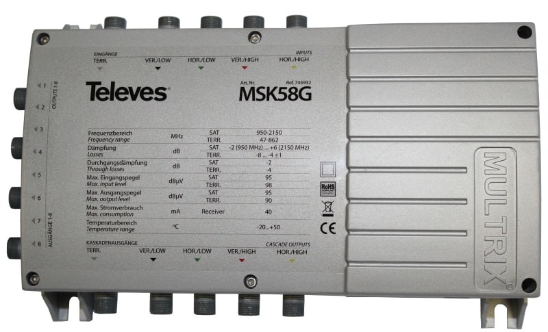 TELEVES - Kaskade für MSB 5 in ...f. 8 Teilnehmer