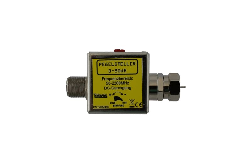 TELEVES - Pegelsteller Buchse/Stecker 20dB 5-2200 MHz DC