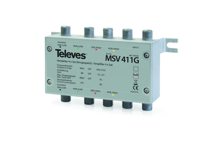 TELEVES - Verstärker 4 x SAT ''MULTRIX'' 4 - 10dB