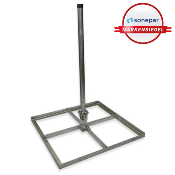 TELEVES - MS! Flachdachständer f. 4 Betonplatten 40x40cm H=1m fvz