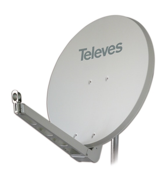 TELEVES - SAT-Spiegel-ALU 75x85cm weiß