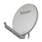 TELEVES - SAT-Spiegel-ALU 75x85cm weiß