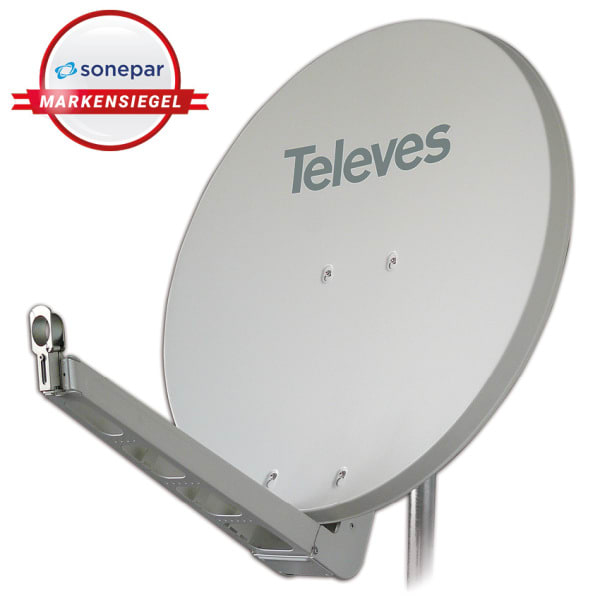 TELEVES - MS! SAT-Spiegel-ALU 85x95cm weiss