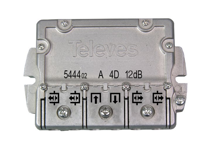 TELEVES - Easy-F-Abzweiger 4-fach 5-2400 MHz AD: 12 dB