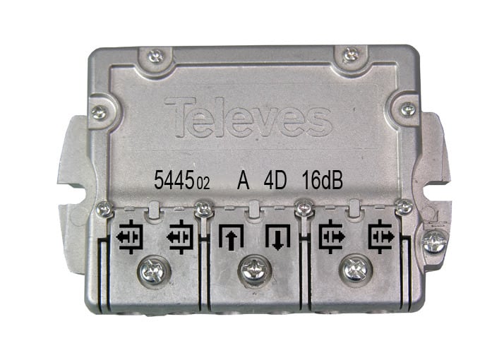 TELEVES - Easy-F-Abzweiger 4-fach 5-2400 MHz AD: 17 dB