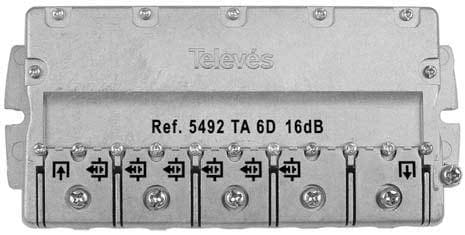 TELEVES - Easy-F-Abzweiger 6-fach 5-2400 MHz AD: 16 dB