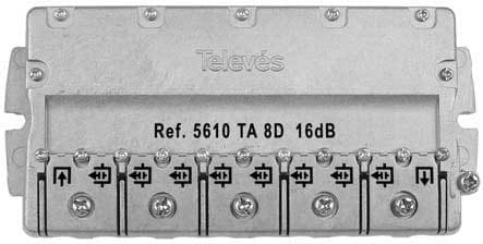 TELEVES - Easy-F-Abzweiger 8-fach 5-2400 MHz AD: 16 dB