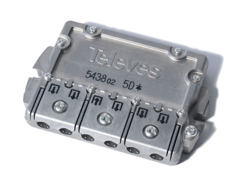 TELEVES - Easy-F-Verteiler 5-fach 5-2400 MHz VD: 11 dB DC A->E