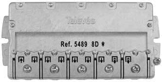 TELEVES - Easy-F-Verteiler 8-fach 5-2400 MHz VD: 15 dB DC A->E
