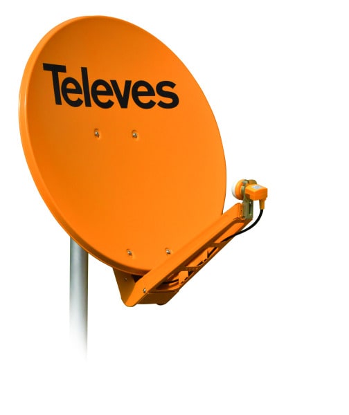 TELEVES - 85 x 95 cm ''QSD'' - Alu-Reflektor orange