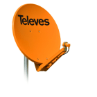 TELEVES - 85 x 95 cm ''QSD'' - Alu-Reflektor orange