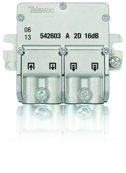 TELEVES - Easy-F -Abzweiger 2-fach 5-2400 MHz AD:16dB