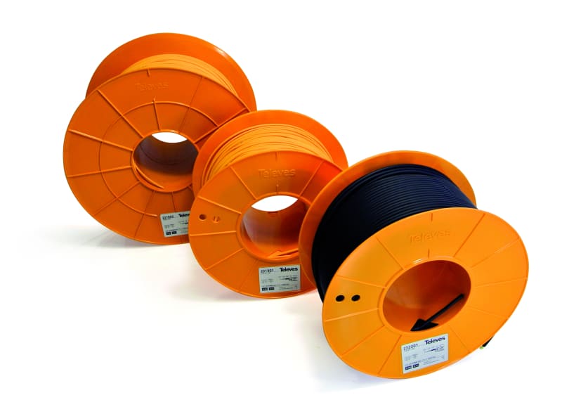 TELEVES - Optisches Kabel 2Fasern Monomode LSFH f.Innen 750m