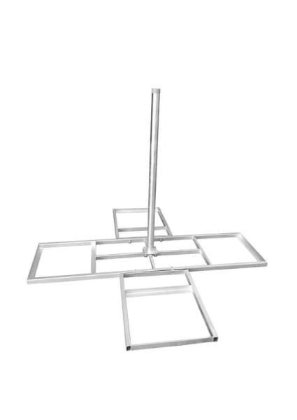TELEVES - Flachdachständer f.125cm Spiegel 4/8 Betonplatten 50x50cm