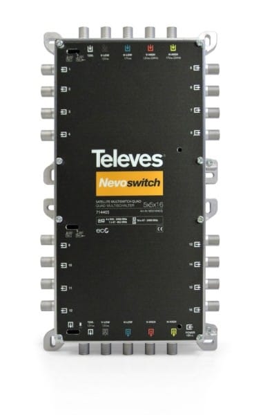 TELEVES - Multischalter-Guss 5 in 16 NEVO kaskad. quadtaugl. m.Netzt.