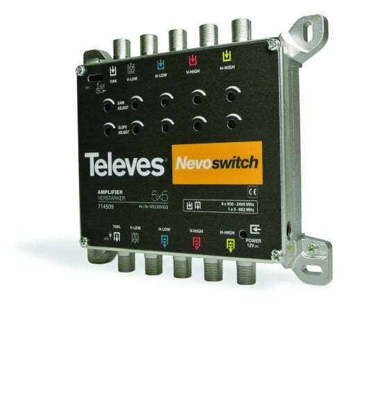 TELEVES - Verstärker 5-fach 30dB für MS NEVO ohne Netzteil