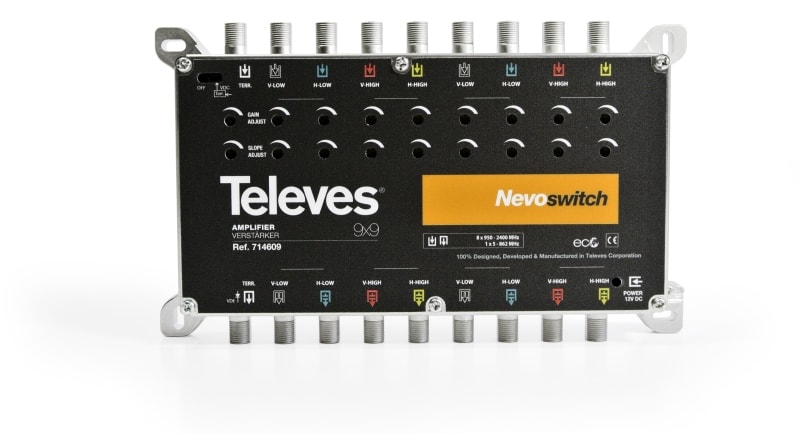 TELEVES - Verstärker 9-fach  27dB für MS NEVO  ohne Netzteil