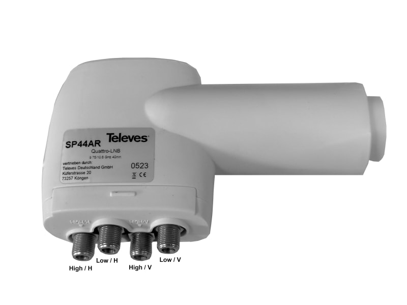 TELEVES - LNC-Quatro-Speisesystem Feed 40mm f. Multifeed 3G