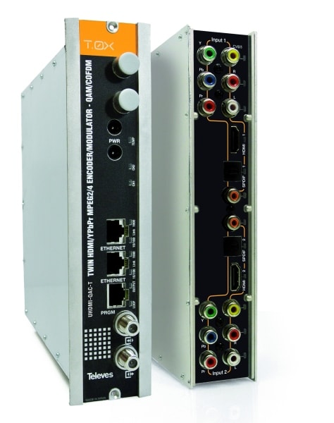 TELEVES - T-0X-Twin-Modulator 2xHDMI in QAM oder COFDM