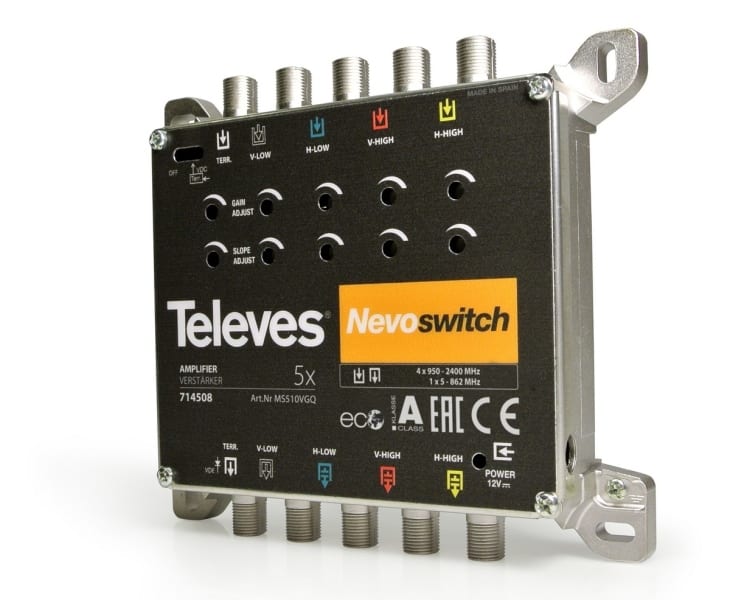 TELEVES - Verstärker 5f. 15dB für MS NEVO ohne Netzteil