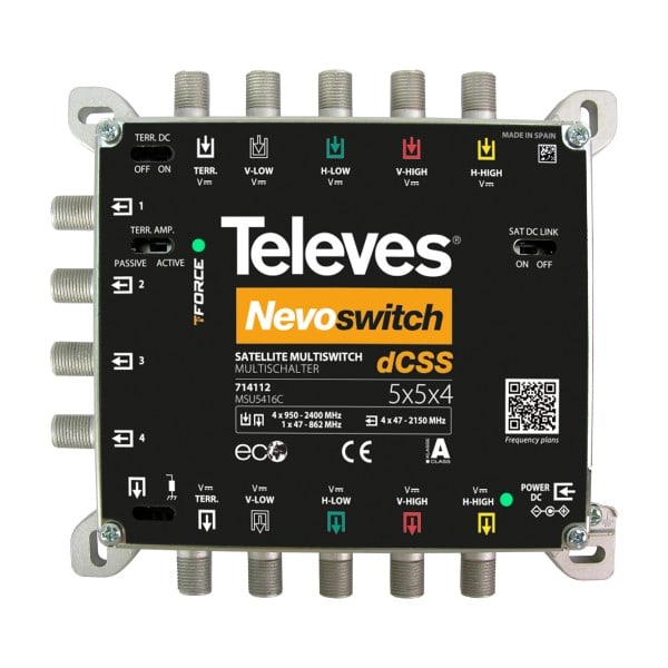 TELEVES - SAT-CR-Multischalter 5 in 4x16 kaskadierbar