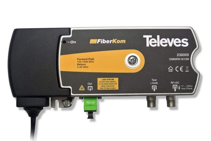 TELEVES - Optischer Mininode 5-65MHz 87-1006MHz 1610nm Fernsp.